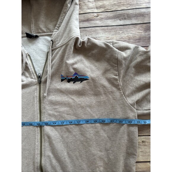 Patagonia Sweatshirt Mens XL Fitz Roy Trout Midweight Full Zip Hoodie Blue - Picture 7 of 10